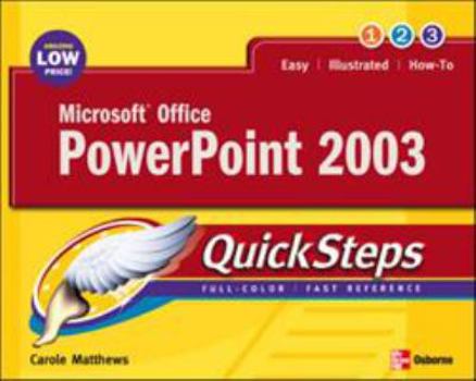 Paperback Microsoft Office PowerPoint 2003 Quicksteps Book