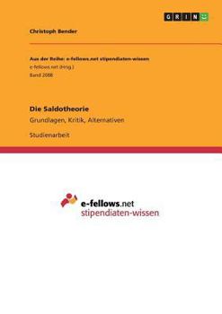 Paperback Die Saldotheorie: Grundlagen, Kritik, Alternativen [German] Book