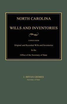 Paperback North Carolina Wills and Inventories Book