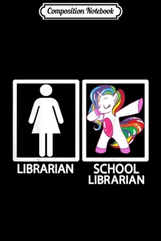 Paperback Composition Notebook: Dabbing Unicorn School Librarian Gift Dabs Journal/Notebook Blank Lined Ruled 6x9 100 Pages Book