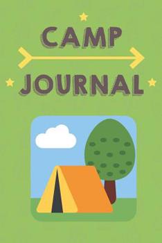 Paperback Camp Journal: Camping at Night Cover Blank Lined Notebook with Camp Images for Taking Notes. Great for Scout Summer Camp, Journaling Book