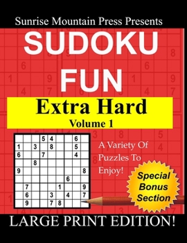 Paperback Sudoku Fun: Extra Hard Volume 1 Book