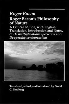 Hardcover Roger Bacons Philosophy of Nature Book