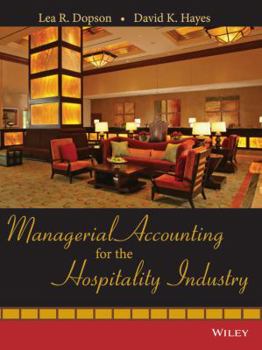 Hardcover Managerial Accounting for the Hospitality Industry [With CDROM] Book