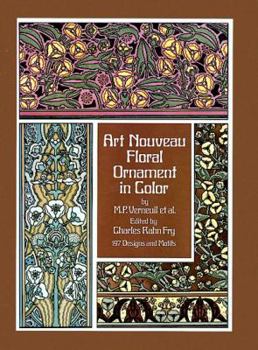 Paperback Art Nouveau Floral Ornament in Color Book