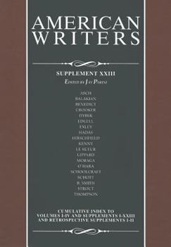 Library Binding American Writers, Supplement XXIII Book