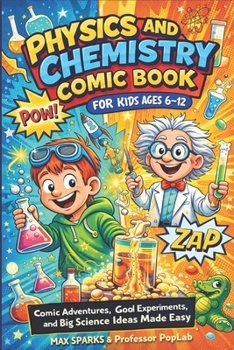 Paperback Physics and Chemistry Comic Book for Kids Ages 6-12: Comic Adventures, Cool Experiments, and Big Science Ideas Made Easy Book