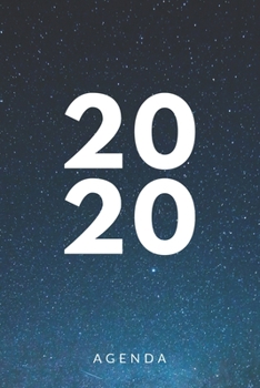 Agenda 2020: Agenda para todo el año 2020, semana vista, planificador mensual y semanal, tapa blanda, diseño cielo estrellado (Spanish Edition)