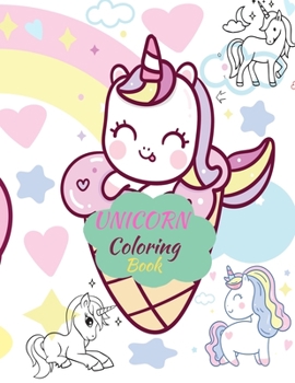Paperback Unicorn Coloring Book: Cute Baby Unicorn Illustrations Book