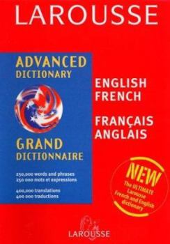 Hardcover Larousse Chambers Advanced English/French French/English Dictionary Book