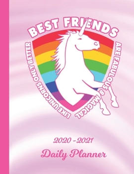 Daily Planner: Best Friend White 1 Year Organizer (12 Months) - 2020 - 2021 Planning - Appointment Calendar Schedule - 365 Pages for Planning - January 20 - December 20 - Plan Each Day, Set Goals & Ge