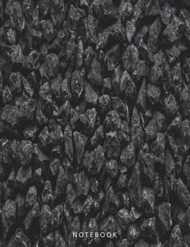 Paperback Notebook: Black Stone Cover and Dot Graph Line Sketch Pages, Extra Large (8.5 X 11) Inches, 110 Pages, White Paper, Sketch, Draw Book