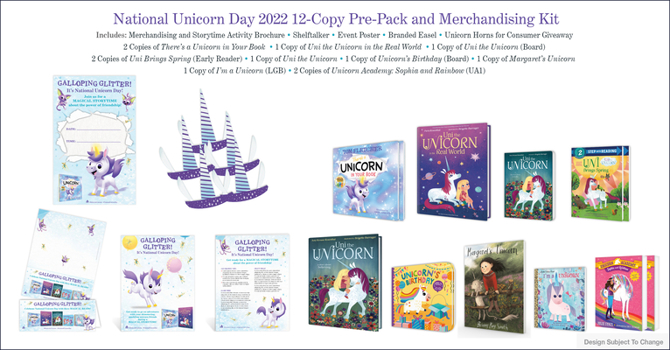 Board book National Unicorn Day 2022 12-Copy Pre-Pack and Merchandising Kit Book