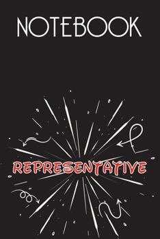REPRESENTATIVE Notebook, Simple Design: Notebook /Journal Gift,Simple Cover Design,100 pages, 6x9, Soft cover, Mate Finish