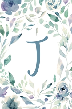 Planner Undated 6"x9” - Light Purple, Blue & White Floral Design - Initial J: Non-dated Weekly and Monthly Day Planner, Calendar, Organizer for Women, ... Design 6”x9” Undated Planner Alphabet Series)