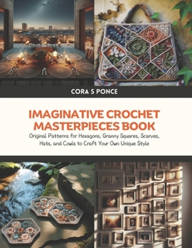 Imaginative Crochet Masterpieces Book: Original Patterns for Hexagons, Granny Squares, Scarves, Hats, and Cowls to Craft Your Own Unique Style