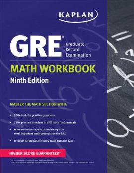 Paperback GRE Math Workbook (Kaplan Test Prep) Book