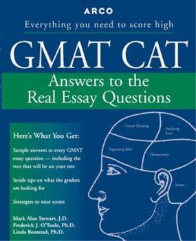 Paperback GMAT CAT: Answers to the Real Essay Questions Book