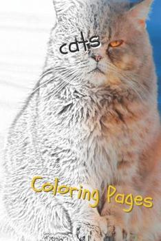 Paperback Cats: Beautiful Coloring Pages with Cats, Drawings, for Adults and for Girls Book