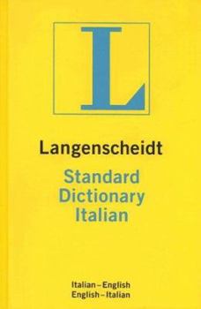 Paperback Langenscheidt Standard Dictionary Italian: Italian-English/English-Italian Book