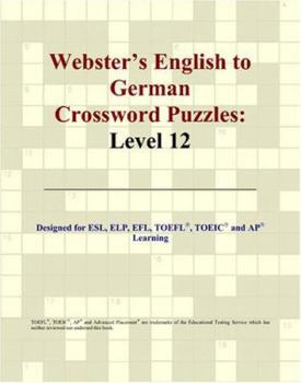 Paperback Webster's English to German Crossword Puzzles: Level 12 Book