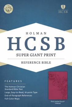 Imitation Leather Super Giant Print Reference Bible-HCSB [Large Print] Book
