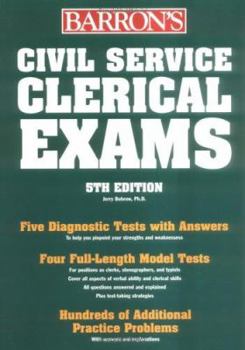 Paperback Civil Service Clerical Exams Book