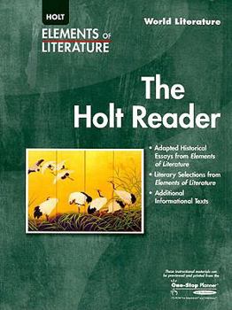Paperback Elements of Literature: The Holt Reader World Literature Book