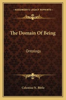 Paperback The Domain Of Being: Ontology Book