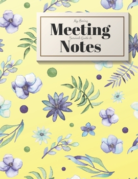 Paperback My Boring Meeting Survival Guide and Notes: 8.5x11 Meeting Notebook and Puzzle Book