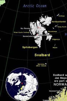 Paperback Modern Day Color Map of Svalbard and Jan Mayen Journal: Take Notes, Write Down Memories in this 150 Page Lined Journal Book