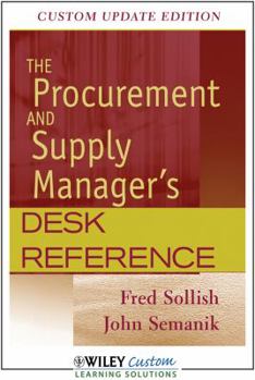 Paperback The Procurement and Supply Manager's Desk Reference Custom Update Edition 2012 Book