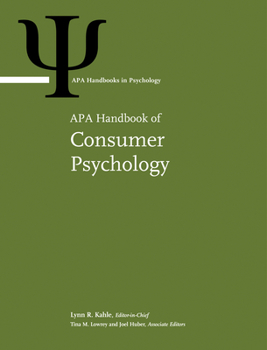Hardcover APA Handbook of Consumer Psychology: Volume 1 Book
