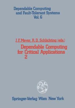 Paperback Dependable Computing for Critical Applications 2 Book