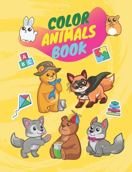 Paperback Color animals book: Animals color wonder Book