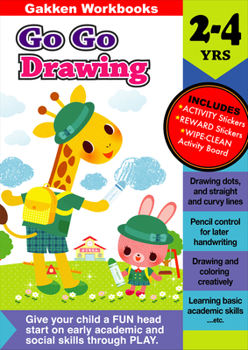 JP Oversized Go Go Drawing 2-4 (Gakken Workbooks) Book