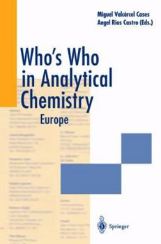 Paperback Who's Who in Analytical Chemistry: Europe Book