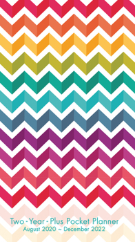 Calendar 2021 Chevron Rainbow Two-Year-Plus Pocket Planner Book