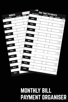 Paperback Monthly Bill Payment Organiser: Budget Monthly Bills & Expenses With This Money Tracker with a Simple Home Budget Spreadsheet Layout Book