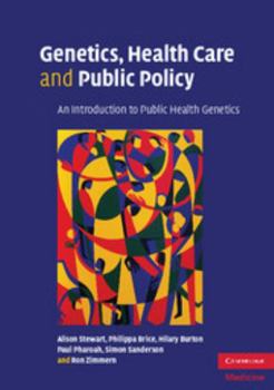 Paperback Genetics, Health Care and Public Policy Book