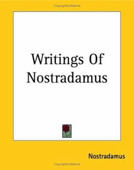 Paperback Writings Of Nostradamus Book
