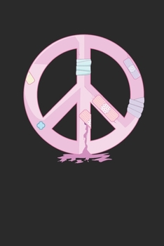 Paperback Yami Kawaii Peace Sign: Notebook A5 for Anime Merch, Yami Kawaii and Pastel Goth Lover I A5 (6x9 inch.) I Gift I 120 pages I Blank Book