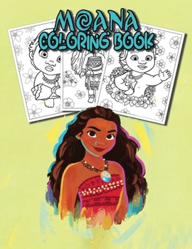 Paperback Moana coloring book for girls: moana coloring book age 2-12 Book