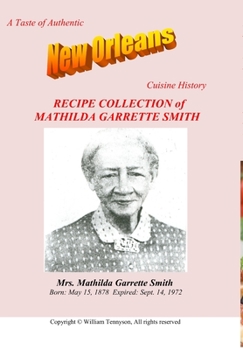 Hardcover Recipe Collection of Mathilda Garrette Smith Book