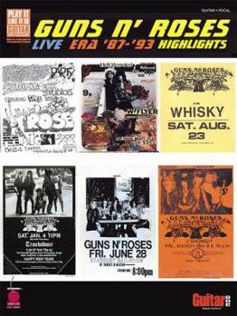 Paperback Guns N' Roses Live Era '87-'93 Highlights Book