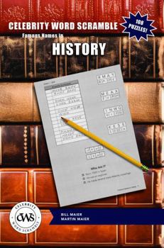 Paperback Celebrity Word Scramble Famous Names in History Book