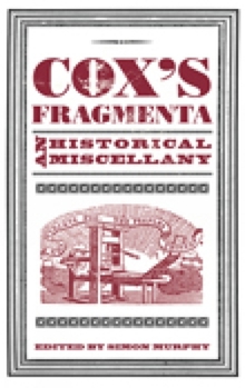 Paperback Cox's Fragmenta: An Historical Miscellany Book