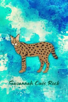 Paperback Savannah Cats Rock: Pocket Gift Notebook for Cat and Kitty Lovers Book