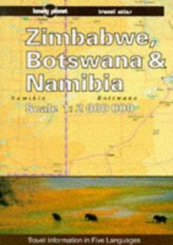 Paperback Lonely Planet Zimbabwe, Botswana & Namibia Travel Atlas Book