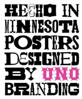 Hardcover Hecho In Minnesota - Posters Designed By UNO Branding (English and Spanish Edition) Book